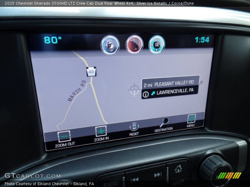 Silver Ice Metallic / Cocoa/Dune 2015 Chevrolet Silverado 3500HD LTZ Crew Cab Dual Rear Wheel 4x4