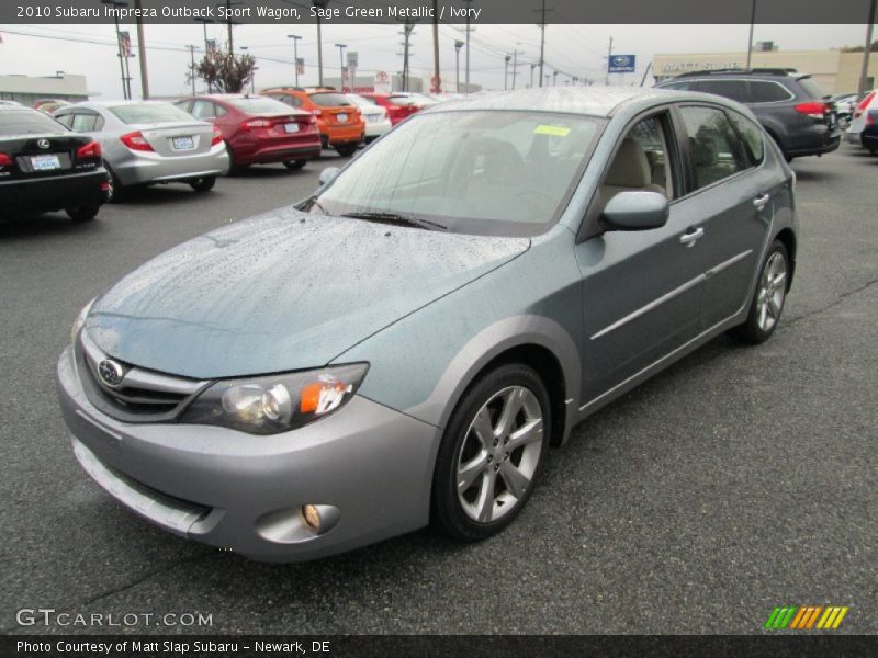 Sage Green Metallic / Ivory 2010 Subaru Impreza Outback Sport Wagon