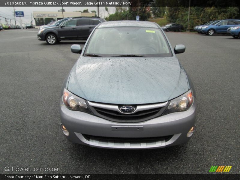 Sage Green Metallic / Ivory 2010 Subaru Impreza Outback Sport Wagon