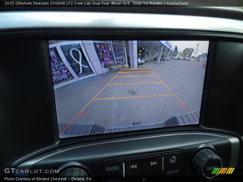 Silver Ice Metallic / Cocoa/Dune 2015 Chevrolet Silverado 3500HD LTZ Crew Cab Dual Rear Wheel 4x4