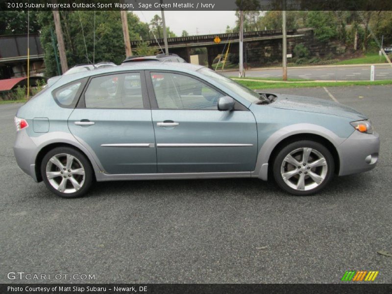 Sage Green Metallic / Ivory 2010 Subaru Impreza Outback Sport Wagon