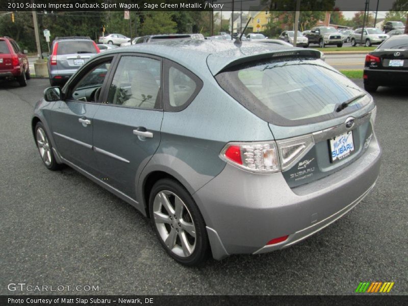 Sage Green Metallic / Ivory 2010 Subaru Impreza Outback Sport Wagon