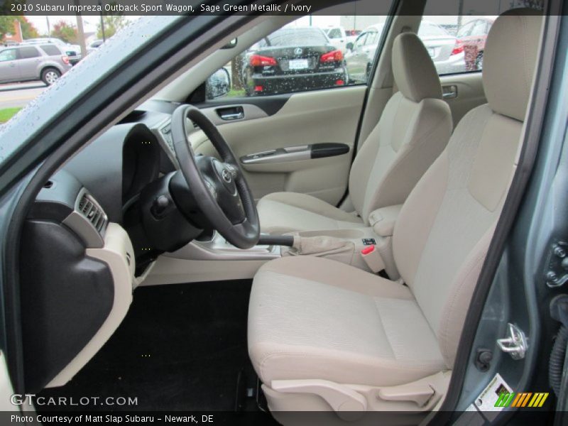 Sage Green Metallic / Ivory 2010 Subaru Impreza Outback Sport Wagon