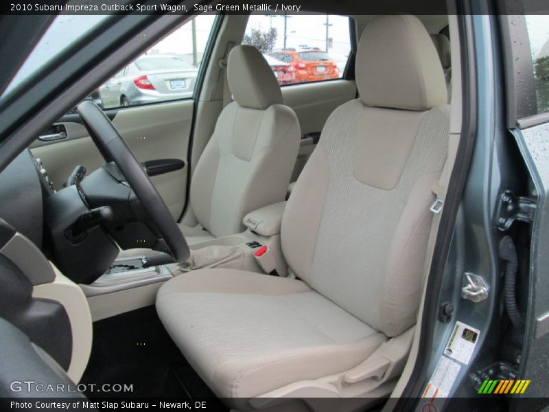 Sage Green Metallic / Ivory 2010 Subaru Impreza Outback Sport Wagon