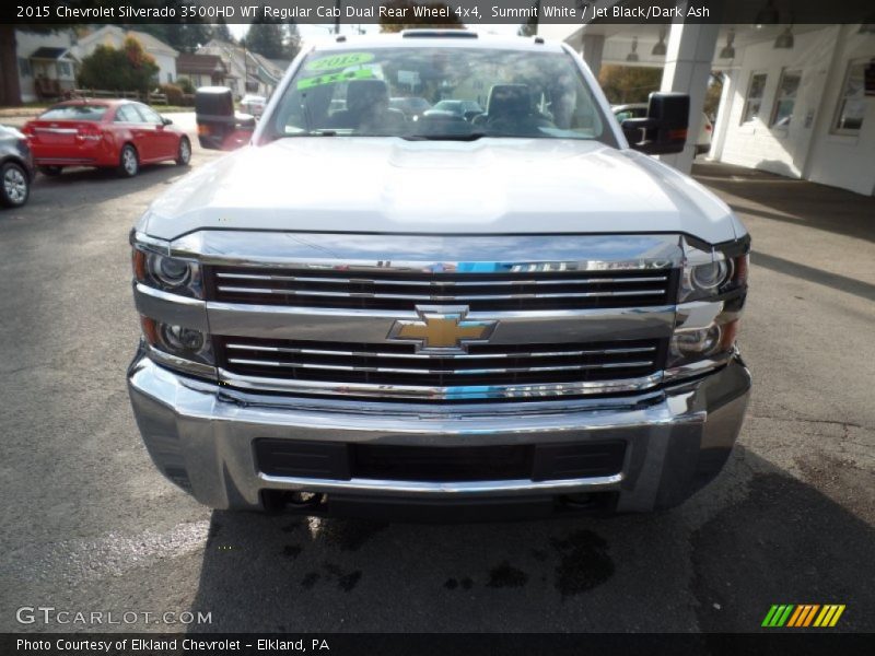 Summit White / Jet Black/Dark Ash 2015 Chevrolet Silverado 3500HD WT Regular Cab Dual Rear Wheel 4x4