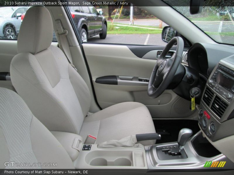 Sage Green Metallic / Ivory 2010 Subaru Impreza Outback Sport Wagon