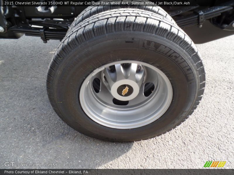 Summit White / Jet Black/Dark Ash 2015 Chevrolet Silverado 3500HD WT Regular Cab Dual Rear Wheel 4x4