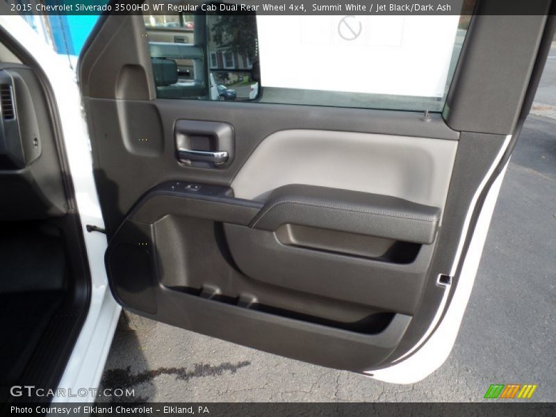 Summit White / Jet Black/Dark Ash 2015 Chevrolet Silverado 3500HD WT Regular Cab Dual Rear Wheel 4x4