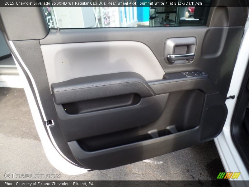 Summit White / Jet Black/Dark Ash 2015 Chevrolet Silverado 3500HD WT Regular Cab Dual Rear Wheel 4x4