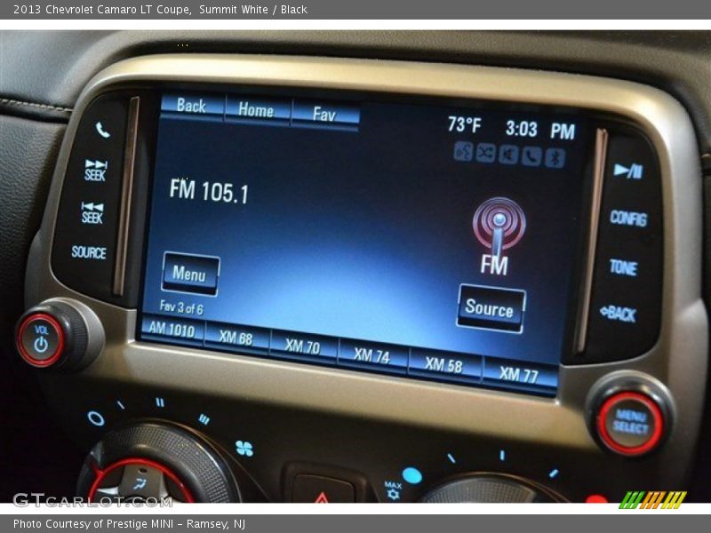 Controls of 2013 Camaro LT Coupe