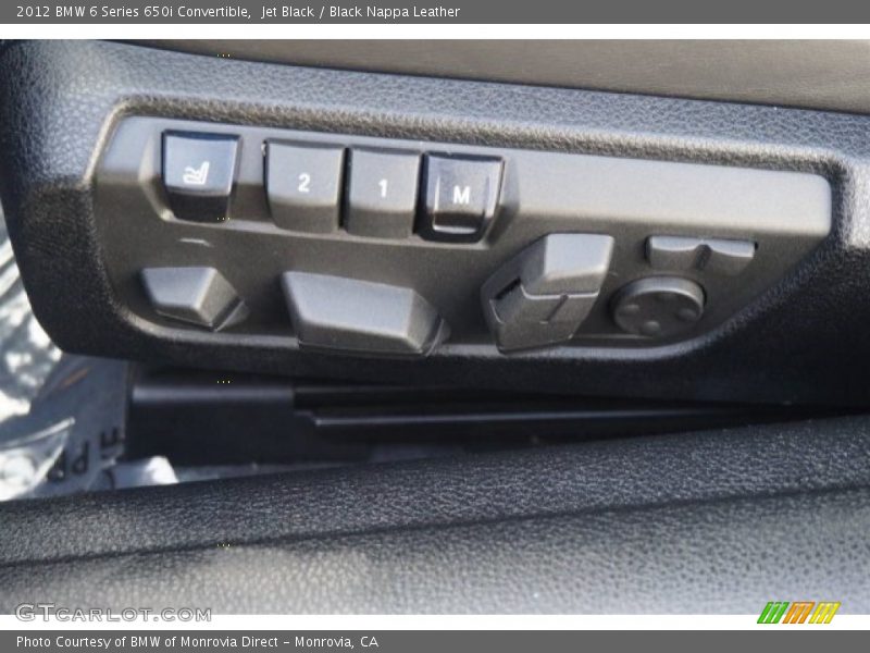Jet Black / Black Nappa Leather 2012 BMW 6 Series 650i Convertible