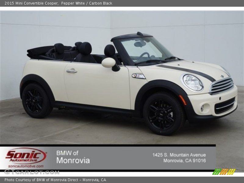 Pepper White / Carbon Black 2015 Mini Convertible Cooper