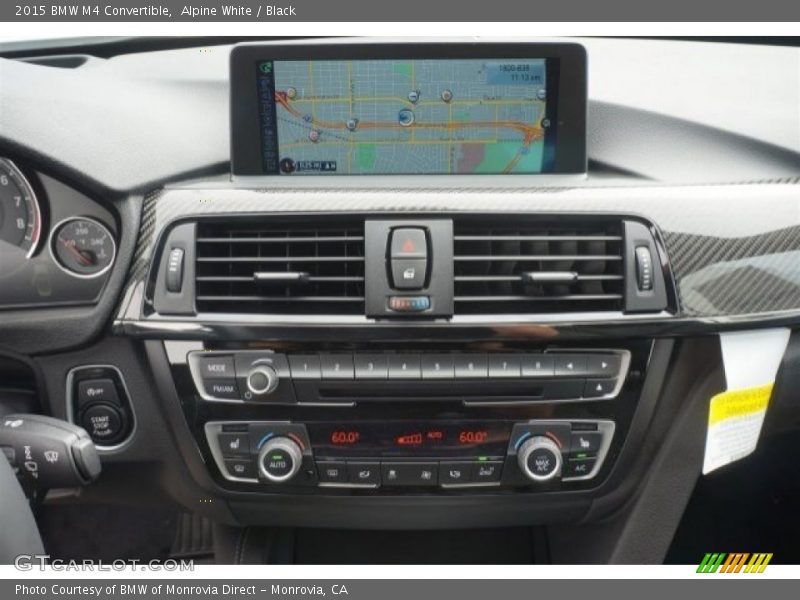 Alpine White / Black 2015 BMW M4 Convertible