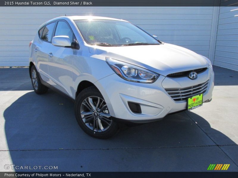 Diamond Silver / Black 2015 Hyundai Tucson GLS