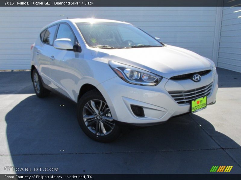 Diamond Silver / Black 2015 Hyundai Tucson GLS