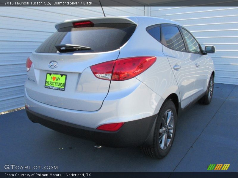 Diamond Silver / Black 2015 Hyundai Tucson GLS