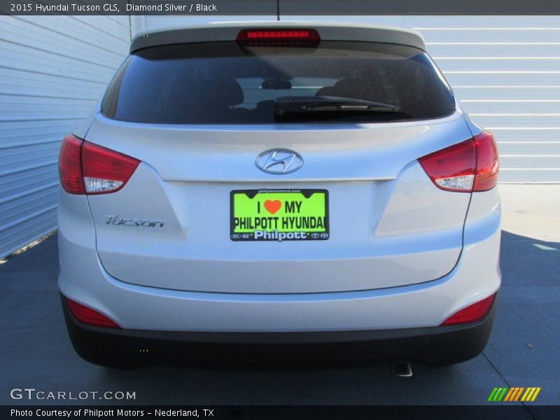 Diamond Silver / Black 2015 Hyundai Tucson GLS