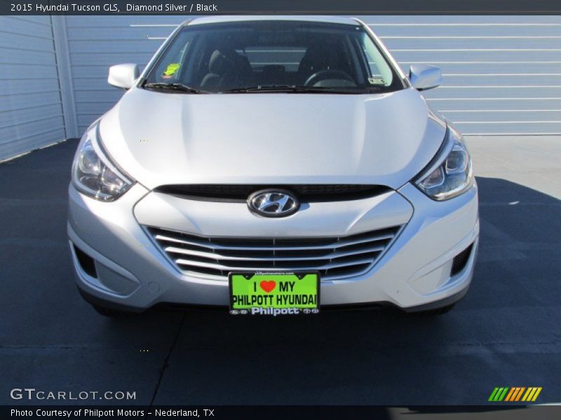 Diamond Silver / Black 2015 Hyundai Tucson GLS