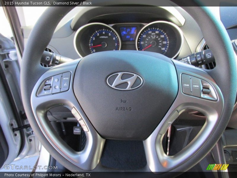 Diamond Silver / Black 2015 Hyundai Tucson GLS