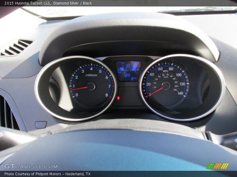 Diamond Silver / Black 2015 Hyundai Tucson GLS