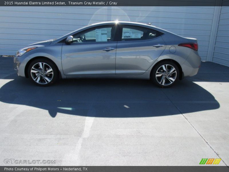 Titanium Gray Metallic / Gray 2015 Hyundai Elantra Limited Sedan
