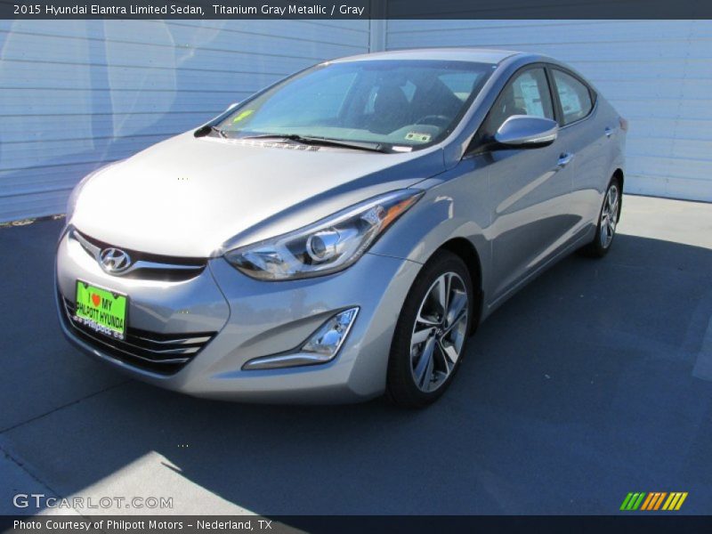 Titanium Gray Metallic / Gray 2015 Hyundai Elantra Limited Sedan