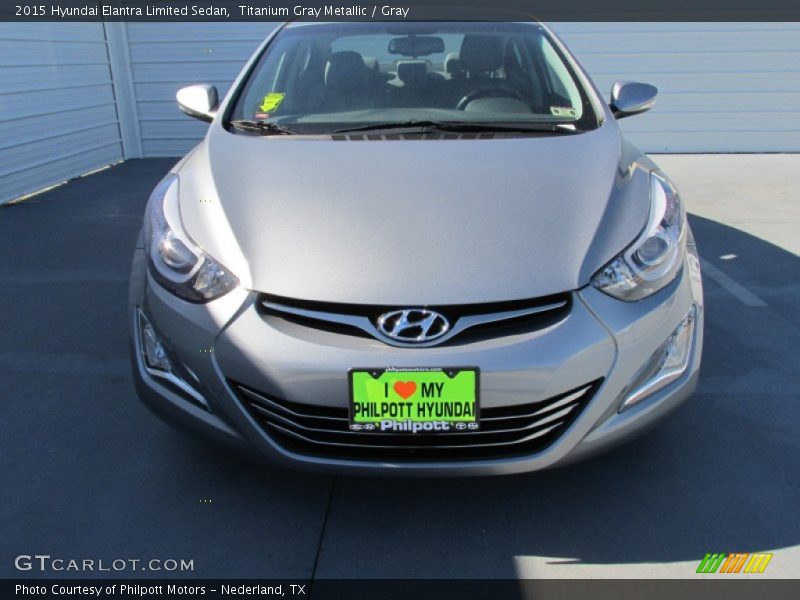 Titanium Gray Metallic / Gray 2015 Hyundai Elantra Limited Sedan