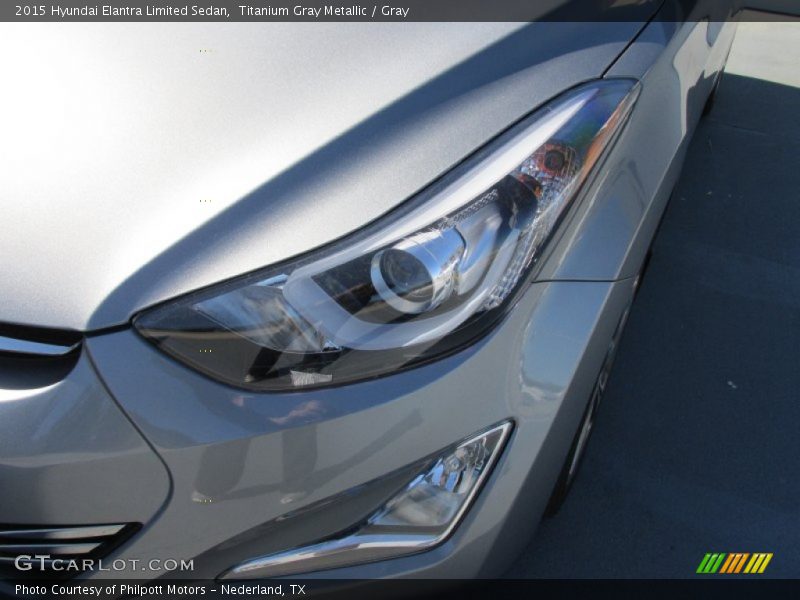 Titanium Gray Metallic / Gray 2015 Hyundai Elantra Limited Sedan