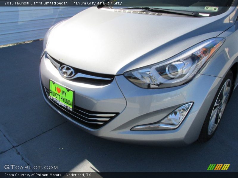 Titanium Gray Metallic / Gray 2015 Hyundai Elantra Limited Sedan