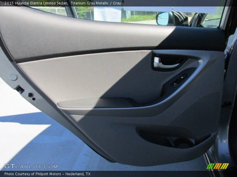 Titanium Gray Metallic / Gray 2015 Hyundai Elantra Limited Sedan