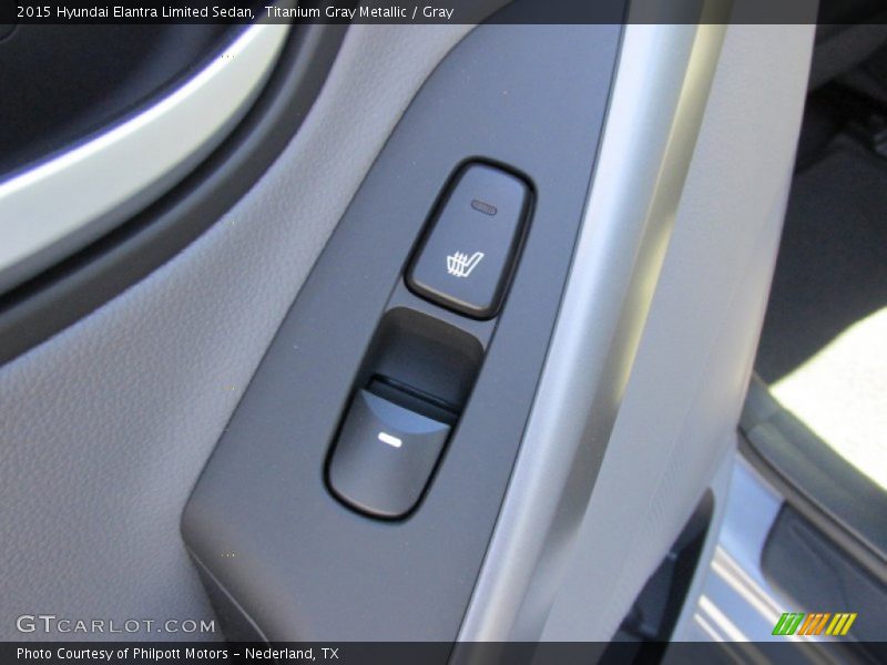 Titanium Gray Metallic / Gray 2015 Hyundai Elantra Limited Sedan