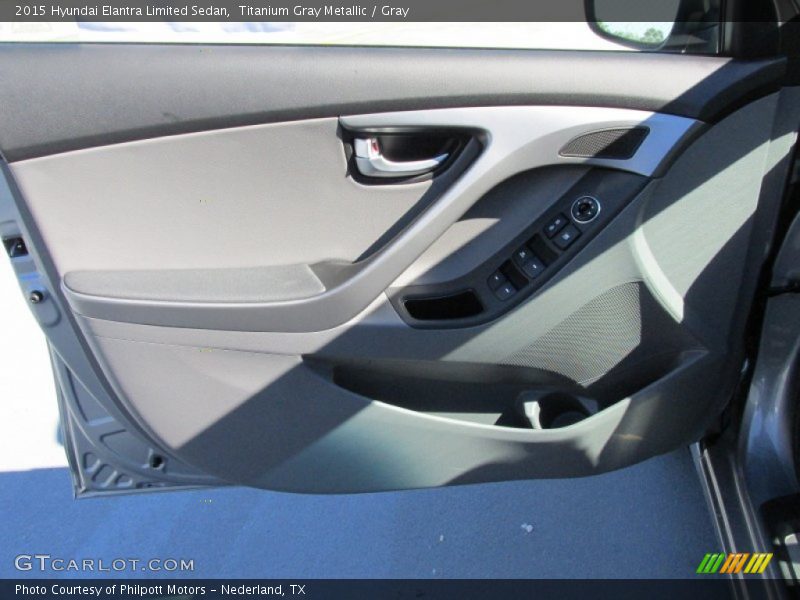 Titanium Gray Metallic / Gray 2015 Hyundai Elantra Limited Sedan