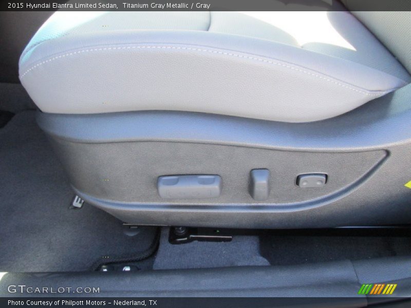 Titanium Gray Metallic / Gray 2015 Hyundai Elantra Limited Sedan