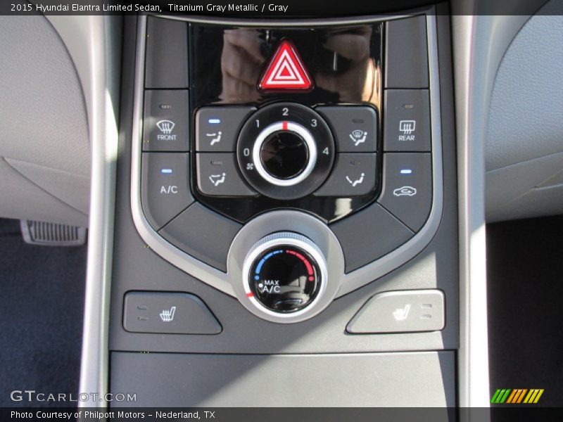 Titanium Gray Metallic / Gray 2015 Hyundai Elantra Limited Sedan