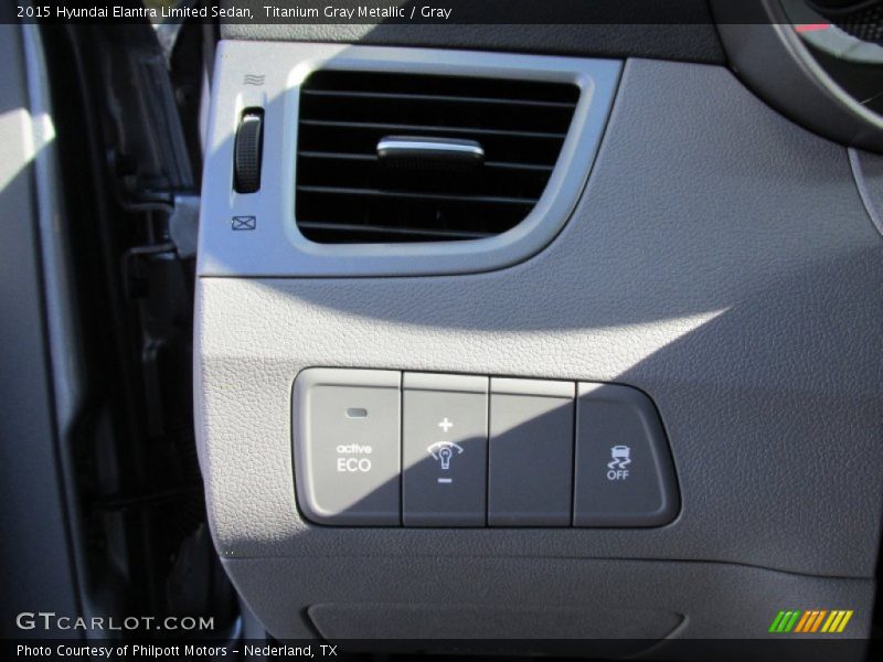 Titanium Gray Metallic / Gray 2015 Hyundai Elantra Limited Sedan