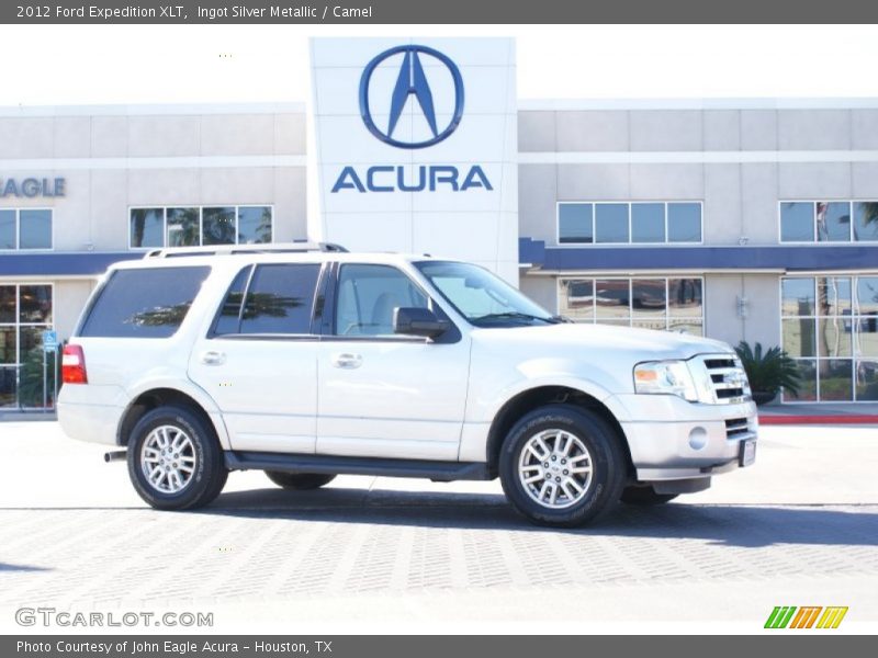 Ingot Silver Metallic / Camel 2012 Ford Expedition XLT