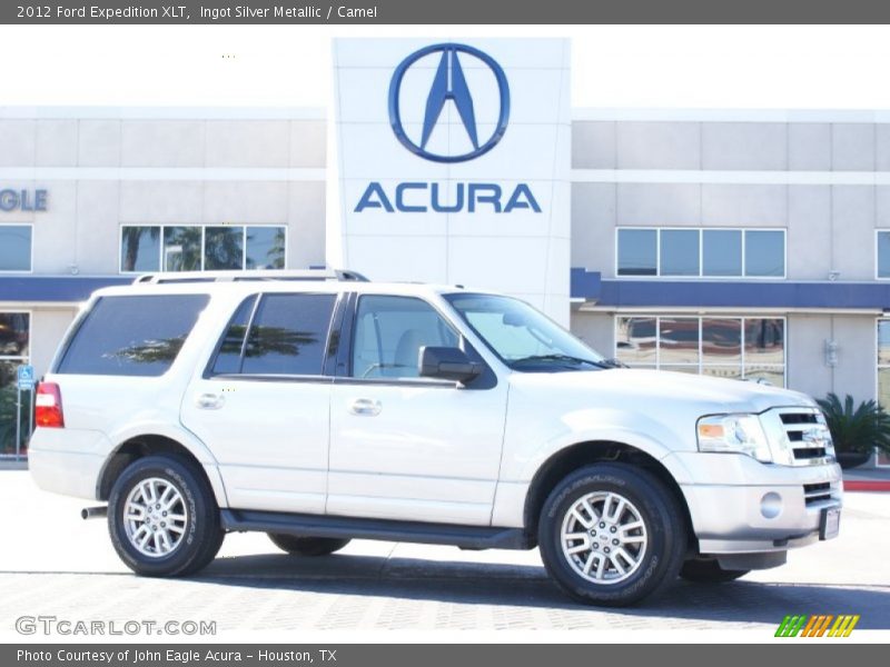 Ingot Silver Metallic / Camel 2012 Ford Expedition XLT