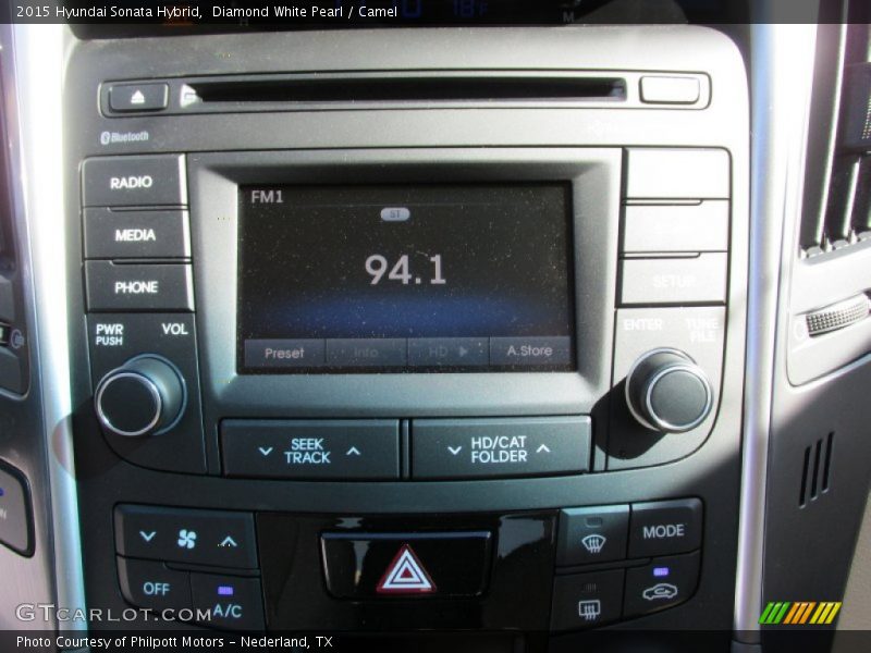 Controls of 2015 Sonata Hybrid 