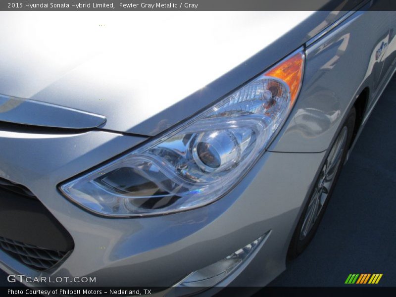 Pewter Gray Metallic / Gray 2015 Hyundai Sonata Hybrid Limited