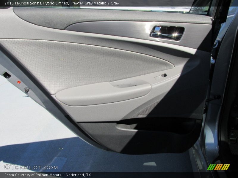 Pewter Gray Metallic / Gray 2015 Hyundai Sonata Hybrid Limited