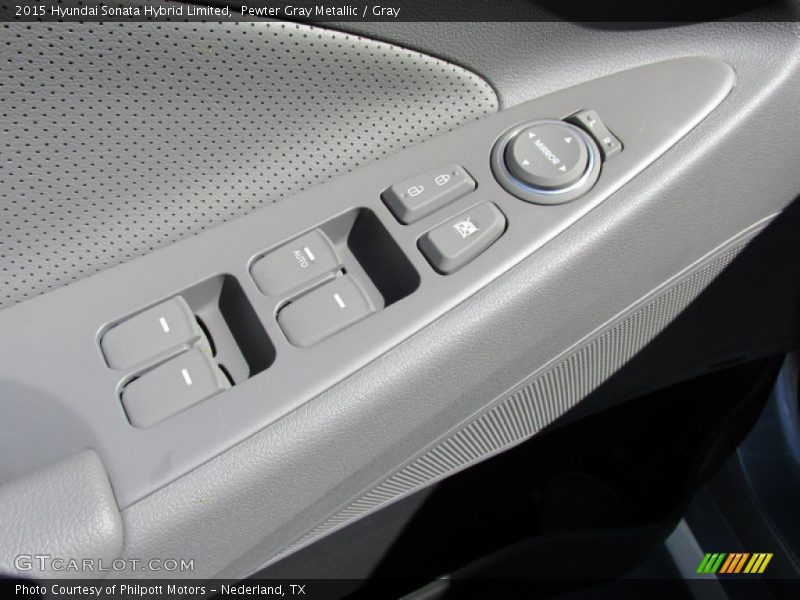 Pewter Gray Metallic / Gray 2015 Hyundai Sonata Hybrid Limited