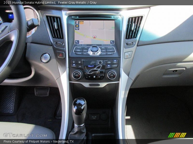 Pewter Gray Metallic / Gray 2015 Hyundai Sonata Hybrid Limited