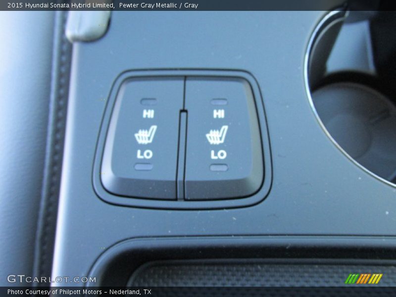 Pewter Gray Metallic / Gray 2015 Hyundai Sonata Hybrid Limited