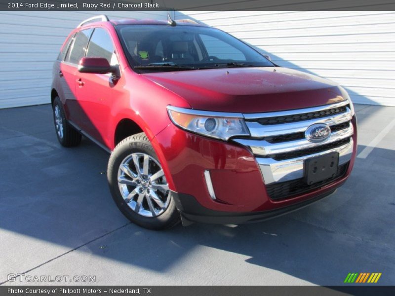 Ruby Red / Charcoal Black 2014 Ford Edge Limited