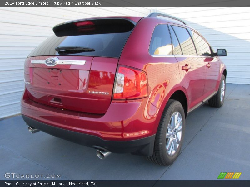 Ruby Red / Charcoal Black 2014 Ford Edge Limited