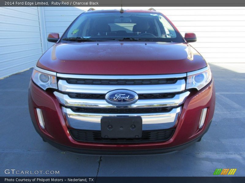 Ruby Red / Charcoal Black 2014 Ford Edge Limited
