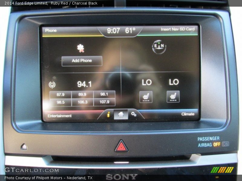 Ruby Red / Charcoal Black 2014 Ford Edge Limited