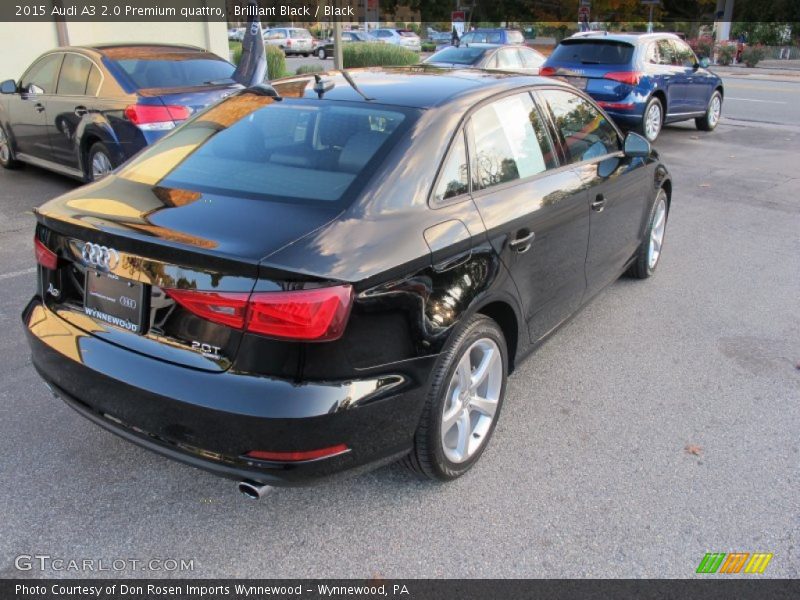 Brilliant Black / Black 2015 Audi A3 2.0 Premium quattro