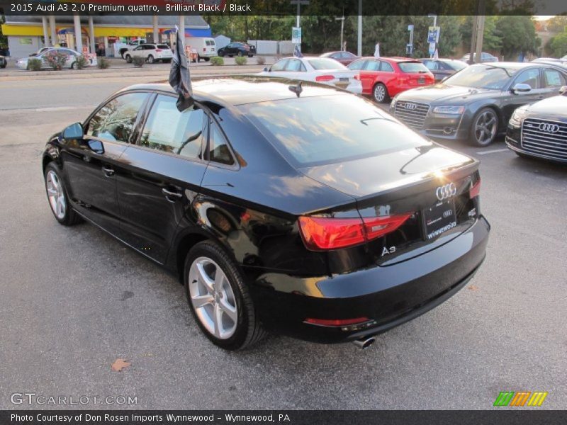 Brilliant Black / Black 2015 Audi A3 2.0 Premium quattro