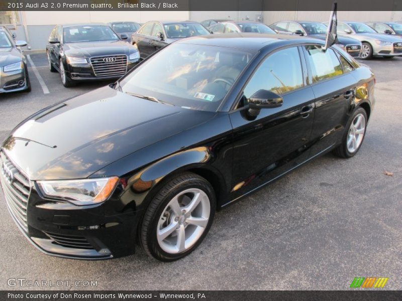 Brilliant Black / Black 2015 Audi A3 2.0 Premium quattro